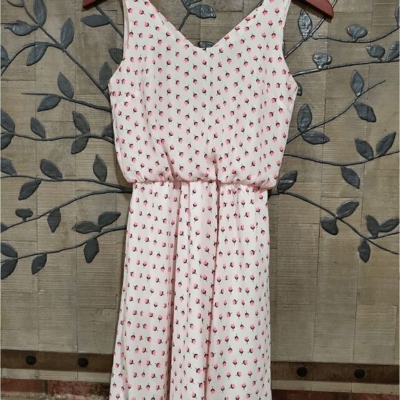 LUSH Dress With Pink Tulips  Size XS - Picture 1 of 8